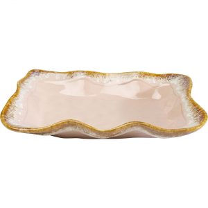 KARE Design Servírovací talíř Nala Rosa 17x26cm