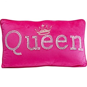KARE Design Dekorativní polštář Beads Queen – růžový, 35x60cm