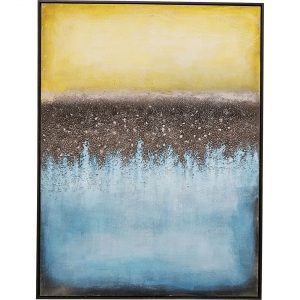 KARE Design Obraz na plátně Vista modrý 90x120cm