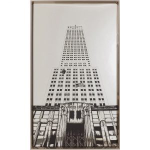 KARE Design Zarámovaný obraz Empire State Mirror 77x130cm