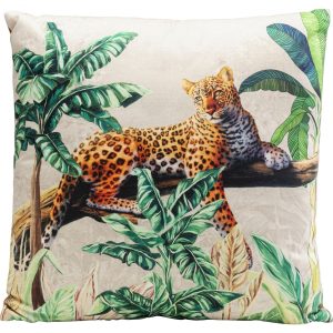 KARE Design Dekorativní polštář Jungle Leopard 43x43cm