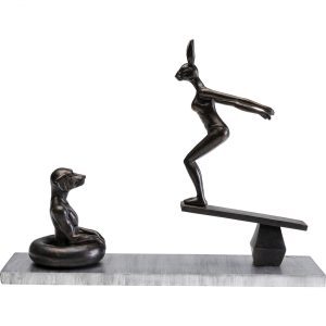 KARE Design Soška Zajíci Splash 42 cm