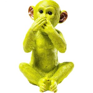 KARE Design Pokladnička Monkey Iwazaru 35 cm – zelená