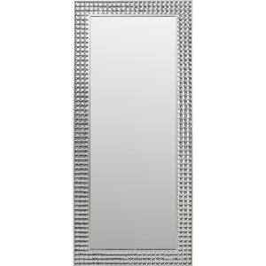KARE Design Nástěnné zrcadlo Crystals – stříbrné, 80x180cm