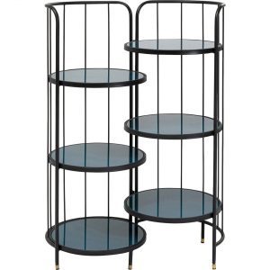 KARE Design Policový regál kulatý Bandeja 110cm