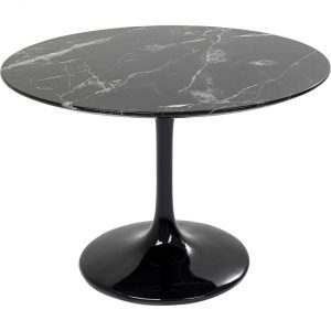 KARE Design Stůl Solo Marble – černý, Ø110cm