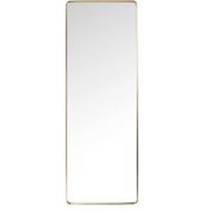 KARE Design Velké zrcadlo Curve Mosaz MO 200x70cm