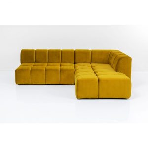 KARE Design Rohová sedačka Belami – žlutá, pravá