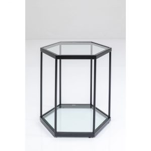 KARE Design Odkládací stolek Comb – černý, 55x55cm