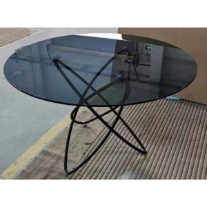 KARE Design Kulatý jídelní stůl Molekular – černý, Ø120cm