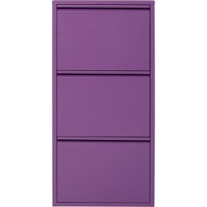 KARE Design Fialový výklopný botník Caruso 3