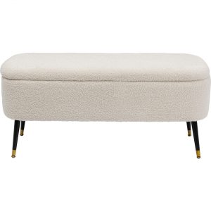 KARE Design Lavice s úložným prostorem Rico – bílá