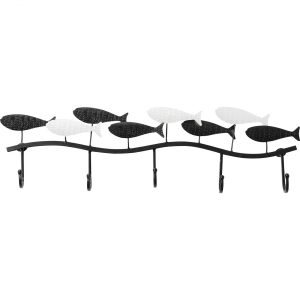 KARE Design Nástěnný věšák School Of Fish 62cm