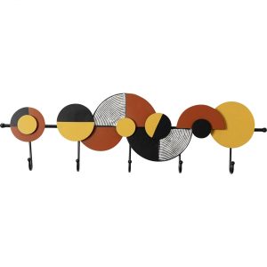 KARE Design Nástěnný věšák Semicircles Bicolore 80cm