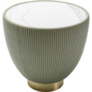 KARE Design Odkládací stolek Endless Vegas – zelený, Ø47cm