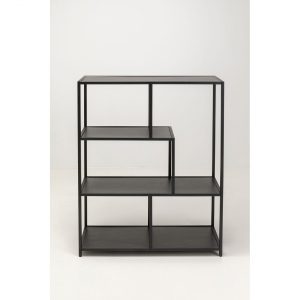 KARE Design Policový regál Loftie – černý, 77x100cm