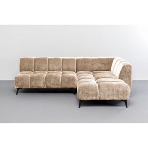 KARE Design Rohová sedačka Nia – béžová, pravá, 250cm