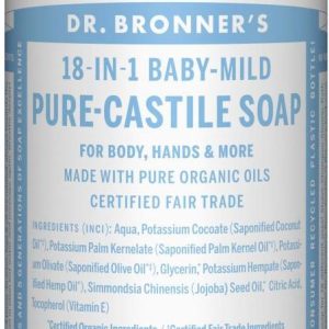 Dr. Bronner’s Tekuté universální mýdlo ALL-ONE!, Baby-Mild 475 ml