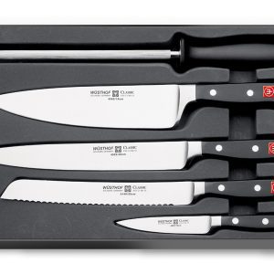 Sada nožů 4 ks Wüsthof CLASSIC + ocílka 9746
