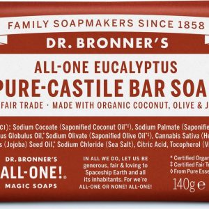 Dr. Bronner’s Tuhé mýdlo Eukalyptus 140 g