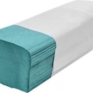 Papírové ručníky ZZ, 230 x 250 mm, 200 ks, zelené