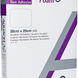 Convatec Aquacel Ag Foam Neadhezivní pěnové krytí s technologií hydrofiber a se stříbrem, 5 ks Rozměr: 15×15 cm