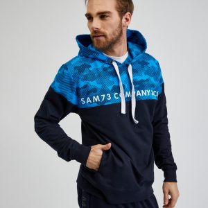 SAM 73 Pánská mikina AKVAMARIN Modrá 2XL