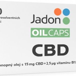 Jadon – Oil caps – konopný olej a vitamín B12 Konopný olej 15 mg + 30 kapslí vitamínu B12