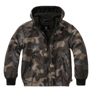 Brandit Bunda dětská Kids Frontzip Windbreaker darkcamo 170/176