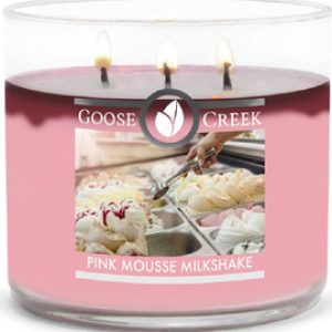 Goose Creek – Pink Mousse Milkshake Aromatická svíčka ve skle 411 g