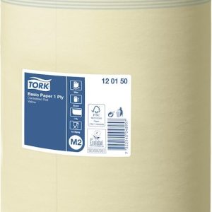 120150 Tork Basic utěrka, 1 vrstva, 1 x 6, žlutá, M2