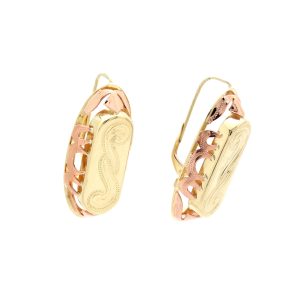 Zlaté dámské náušnice ABIR