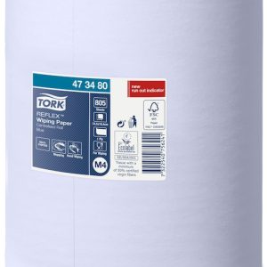 473480 Tork Reflex® papírová utěrka, 1 vrstva, recykl, 1 x 6 rolí, modrá, M4