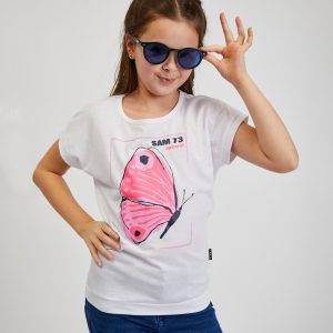 SAM 73 Dívčí triko AVERIE Bílá 116