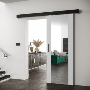 Abika Posuvné dveře 90 Salwador 2 Bílá  90/204/ krycí lišta 200/12/7 barevné provedení