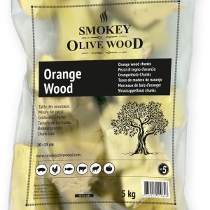 Smokey Olive Wood Špalíky k zauzování ze dřeva pomerančovníku Hmotnost: 5 kg