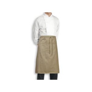 Kuchařská zástěra nízká Profikuchař 100% bavlna – béžová