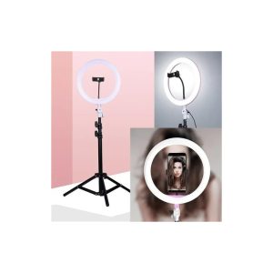 Sada kulatého světla LED s teleskopickým stativem o délce 2 m, držák na telefon