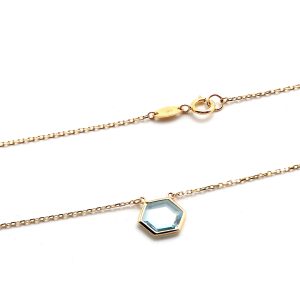 Zlatý řetízek ARETTA s přívěskem