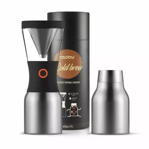 Asobu KB900 Cold Brew Coffee stříbrný