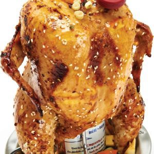 Stojan na grilování kuřete Broil King s teploměrem