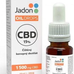 Jadon – Oil drops- konopný destilát CBD 15% Konopný destilát 15% 10 ml