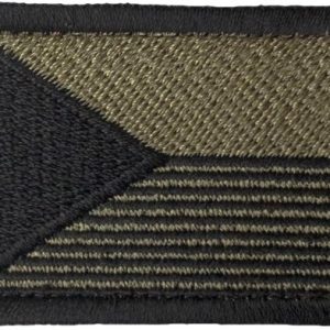 Nášivka: Vlajka Česká republika s vodorov. proužky [55×38] [bsz] olivová | černá