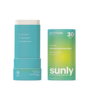 100% minerální ochranná tyčinka na celé tělo ATTITUDE (SPF 30) bez vůně 60g