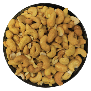 Kešu W320 pražené solené s příchutí kari 1000 g