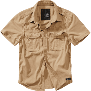 Brandit Košile Vintage Shirt Shortsleeve 1/2 camel 4XL