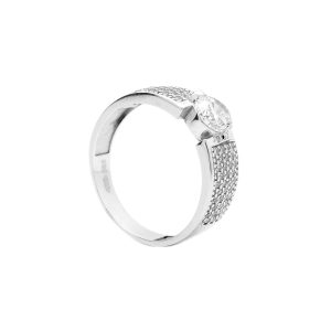 Zlatý prsten BAINA white