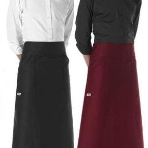 Barmanská zástěra do pasu EGOchef černá / bordó bordó