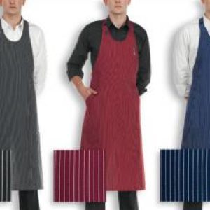 Barmanská zástěra vysoká EGOchef – různé barvy / vzory bordó