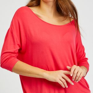 SAM 73 Dámské triko s 3/4 rukávem GLADYS Růžová L